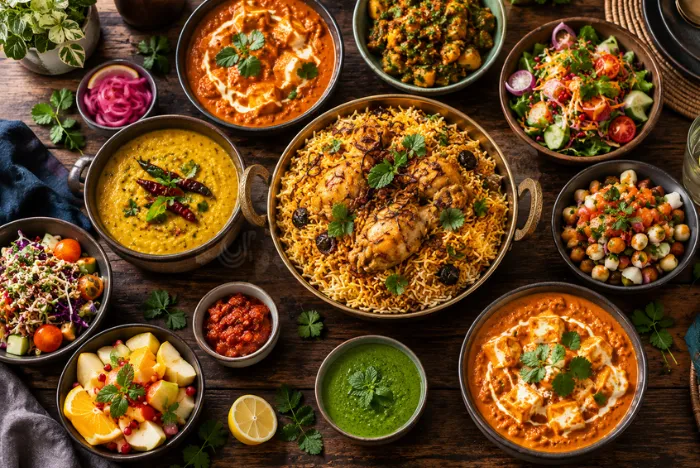 Delicious home-cooked food served on a table